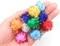 Glitter Pom Poms Assorted Colors – Craft Pom Poms for Kids Crafts & Classroom Projects (1/2" 80 Pack or 1" 40 Pack)